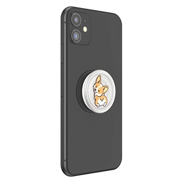 Popsockets PlantCore Grip Cheeky Corgi-Telefonhalter und -Ständer