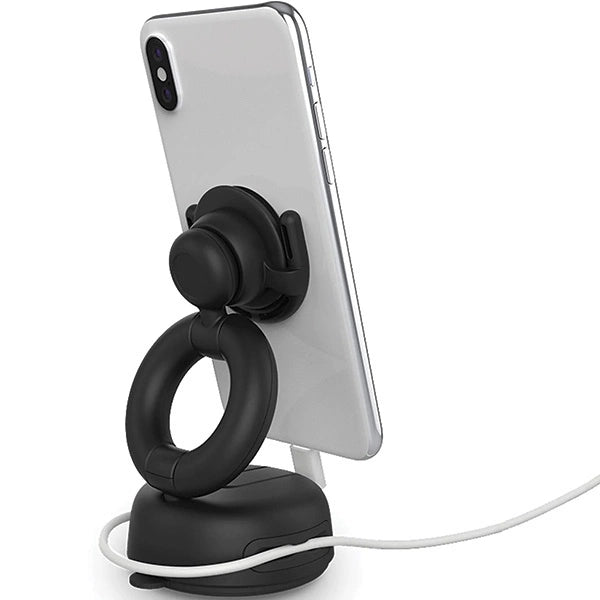 Popsockets PopMount Armaturenbrett- und Windschutzscheibenhalterung fürs Auto, Schwarz