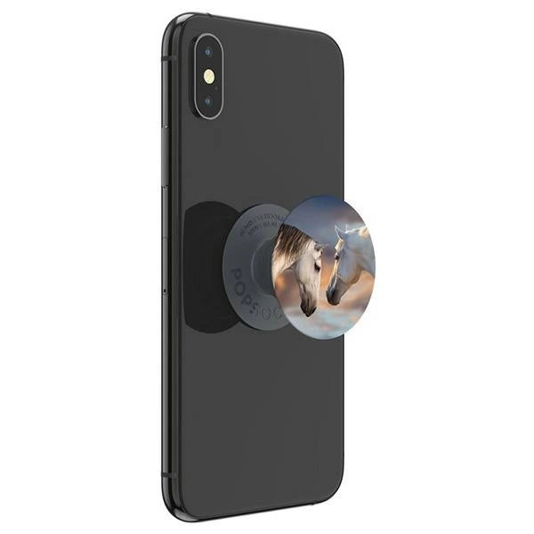 Popsockets – Telefonhalter und Ständer mit 2 Sonnenuntergangspferden