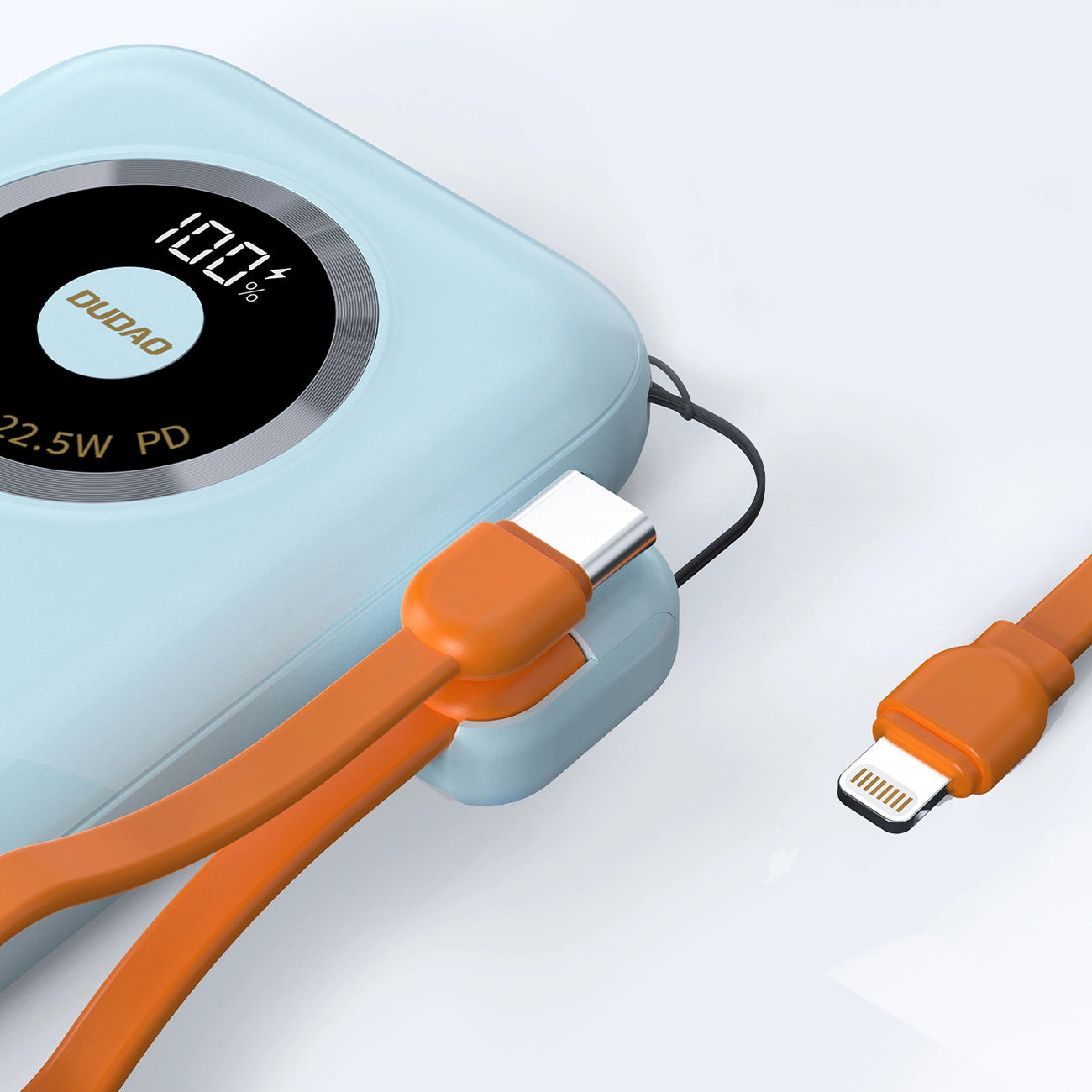 Powerbank Dudao K21 Mini 10000mAh 22.5W USB-A / USB-C - blau