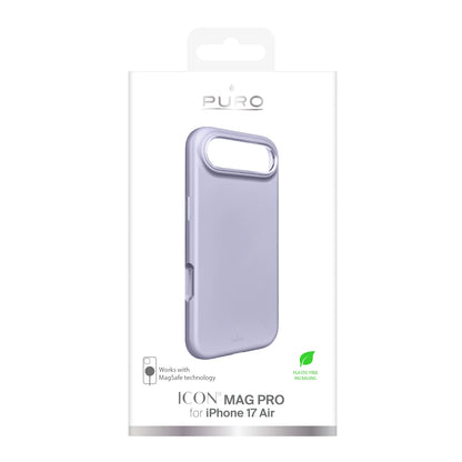 Pure Icon Mag Pro Liquid Silicone Case für iPhone 17 Air, MagSafe kompatibel, mit Kameraschutz und Aluminiumknöpfen - Pink