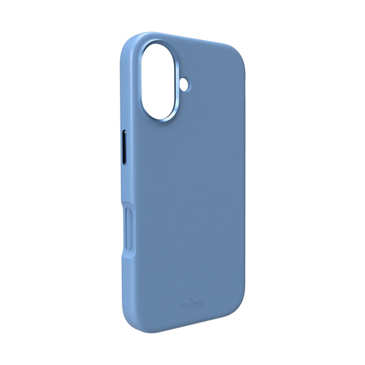 Pure Icon Mag Pro Liquid Silicone Case für iPhone 17, MagSafe-kompatibel, mit Kameraschutz und Aluminiumtasten - Blau
