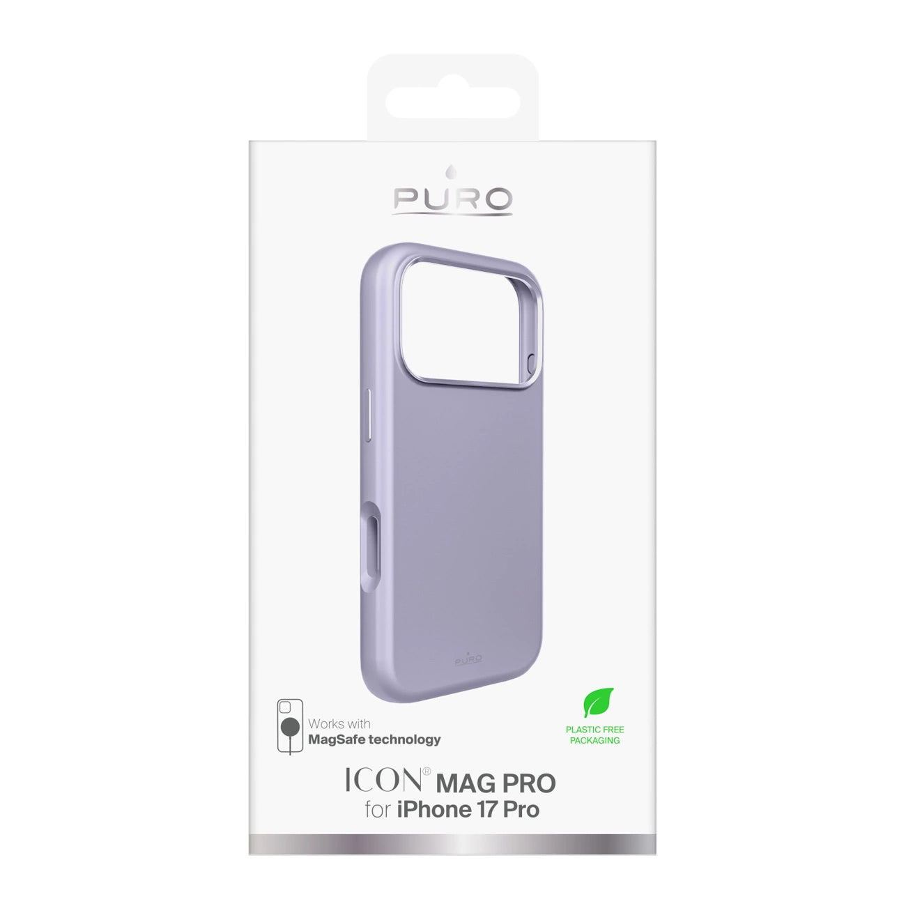 Pure Icon Mag Pro Liquid Silicone Case für iPhone 17 Pro, MagSafe-kompatibel, mit Kameraschutz und Aluminiumtasten - Pink