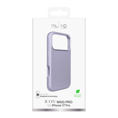 Pure Icon Mag Pro Liquid Silicone Case für iPhone 17 Pro, MagSafe-kompatibel, mit Kameraschutz und Aluminiumtasten - Pink