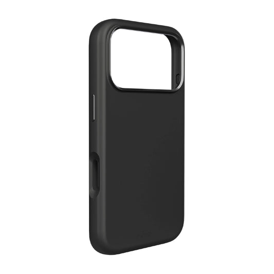 Pure Icon Mag Pro Liquid Silicone Case für iPhone 17 Pro, MagSafe kompatibel, mit Kameraschutz und Aluminiumtasten - Schwarz