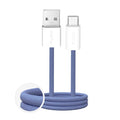 Puro Fabrik 2.0 10W USB-A - USB-C Geflochtenes Kabel 1,5m - Blau