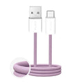 Puro Fabrik 2.0 10W USB-A - USB-C Geflochtenes Kabel 1,5m - Rosa