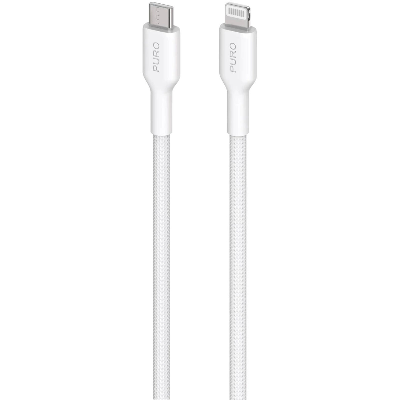 Puro Fabrik USB-C – Lightning Kabel mit MFI 1,2 m – Weiß