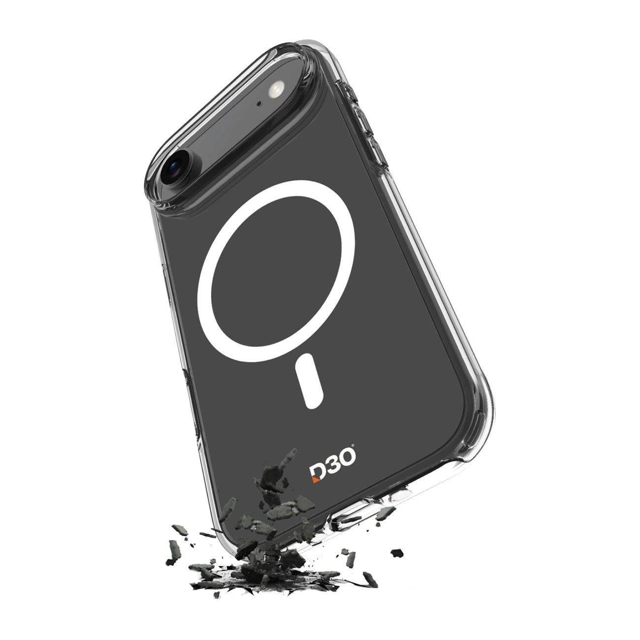 Puro Impact Clear D3O TPU+PC MagSafe kompatible Hülle für iPhone 17 Air - Transparent