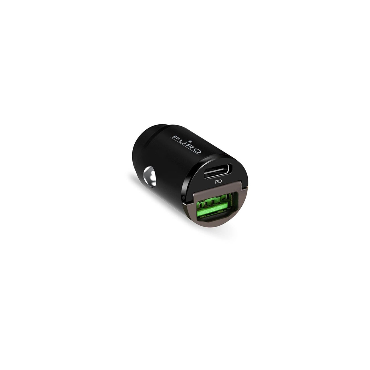Puro Mini 30W Power Delivery USB-C USB-A Autoladegerät – Schwarz