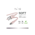 Puro Soft USB-A – USB-C-Kabel 1,5 m – Rosa