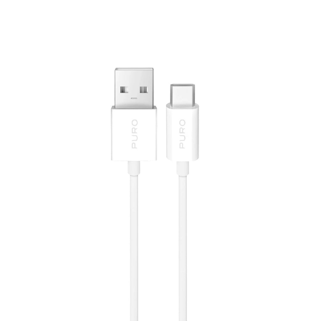 Puro TPE 10W USB-A - USB-C Kabel 3m - Weiß