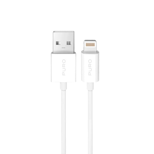 Puro TPE 12W USB-A - Lightning Kabel 3m - Weiß