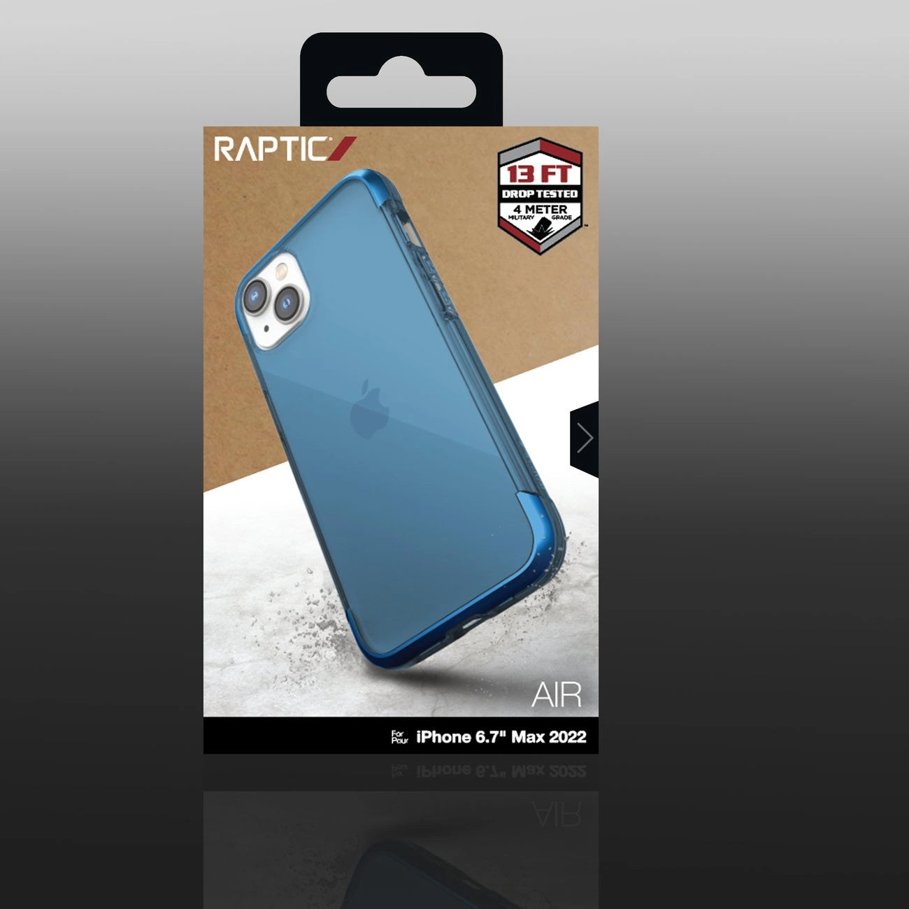 Raptic X-Doria Air Case für iPhone 14 Plus gepanzerte Hülle blau