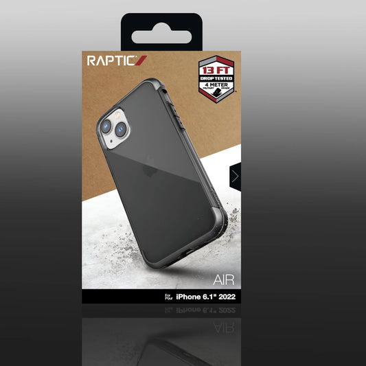 Raptic X-Doria Air Case iPhone 14 gepanzerte Hülle grau
