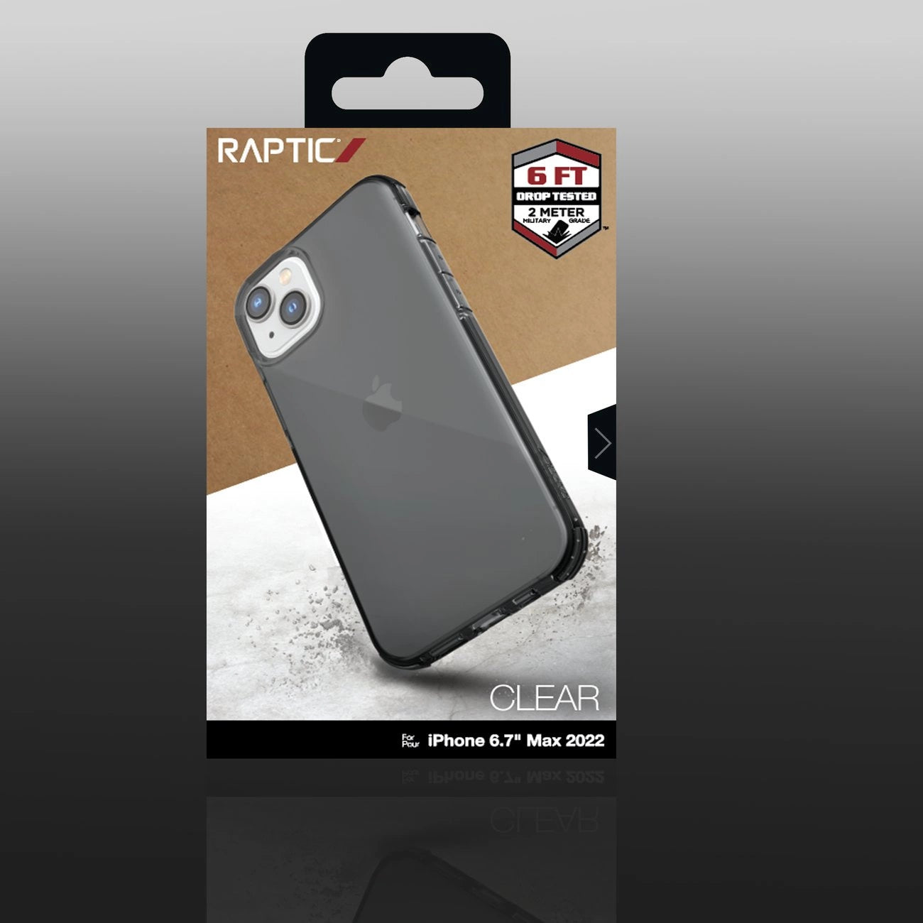 Raptic X-Doria Clear Case iPhone 14 Plus gepanzerte Hülle grau