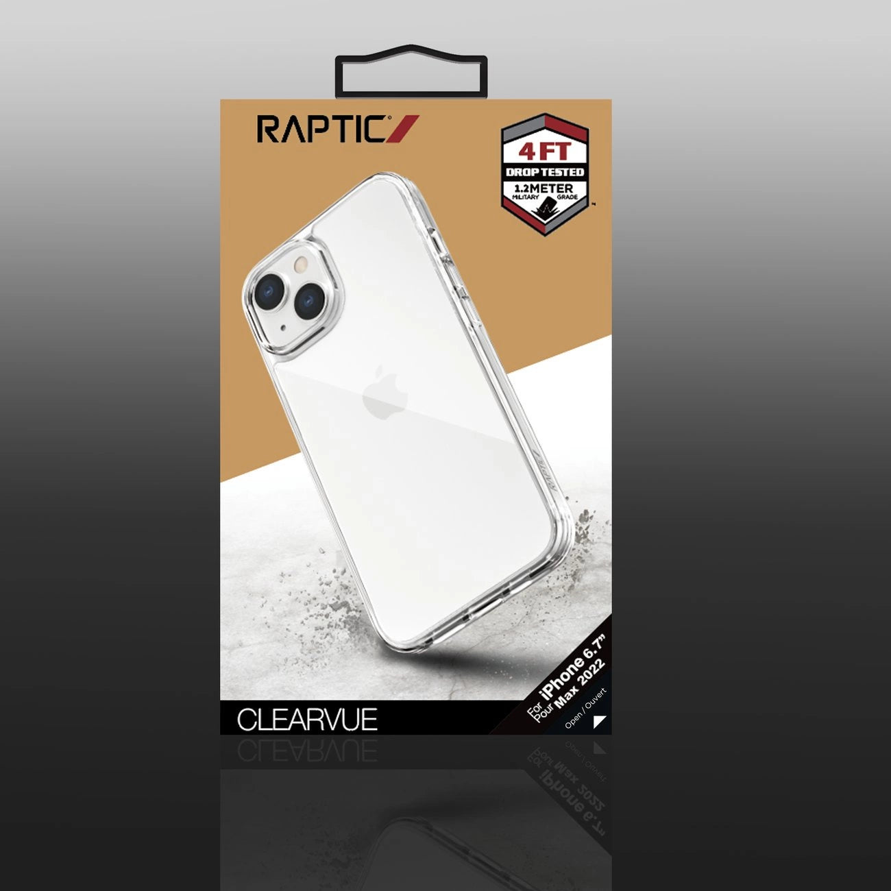 Raptic X-Doria Clearvue Case iPhone 14 Plus Rückseite klar