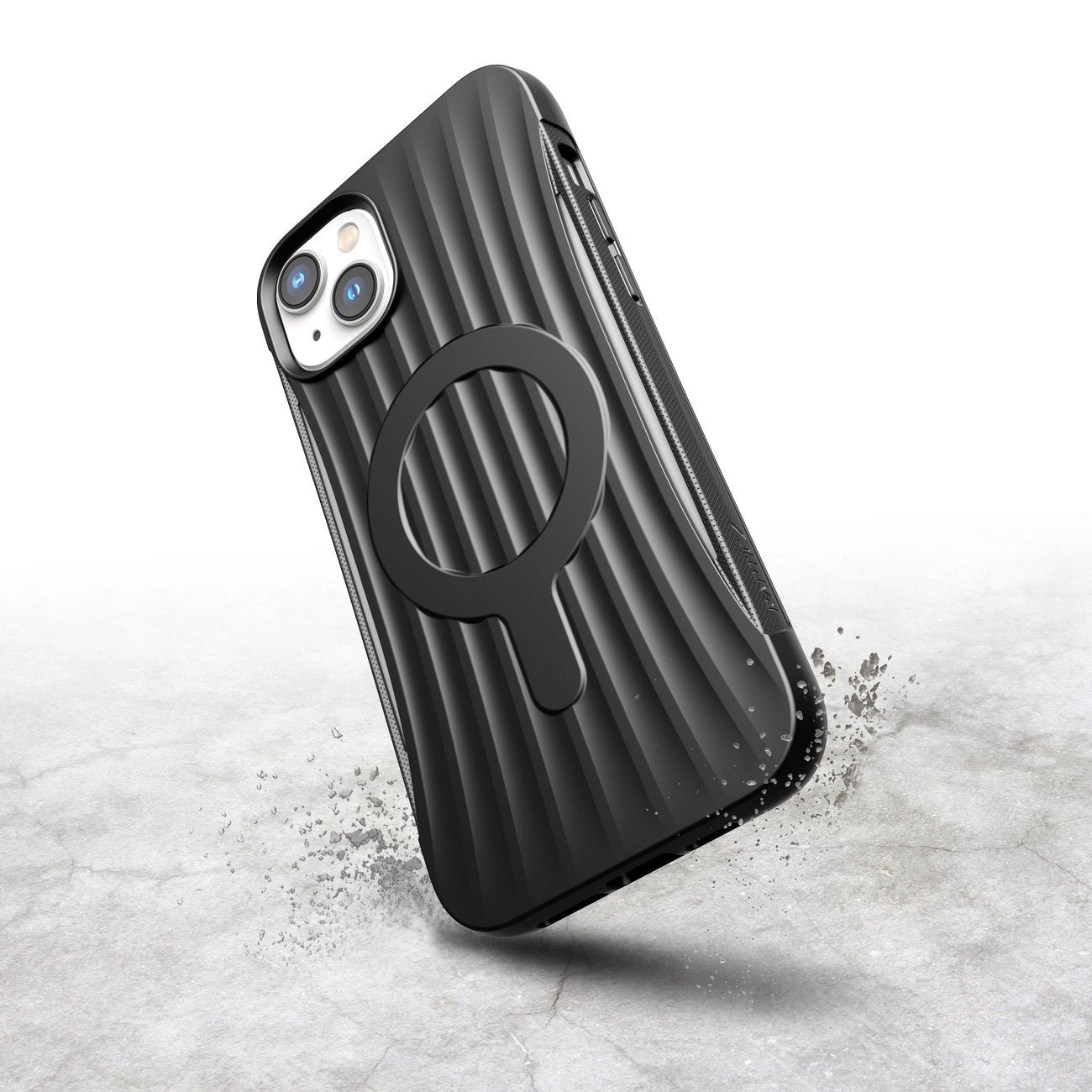Raptic X-Doria Clutch Case iPhone 14 Plus mit MagSafe Rückseite schwarz