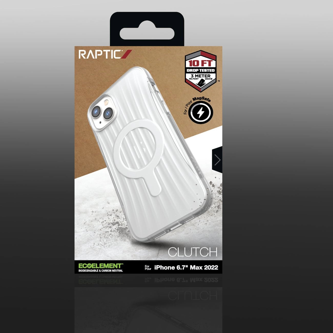 Raptic X-Doria Clutch Case iPhone 14 Plus mit MagSafe Rückseite transparent