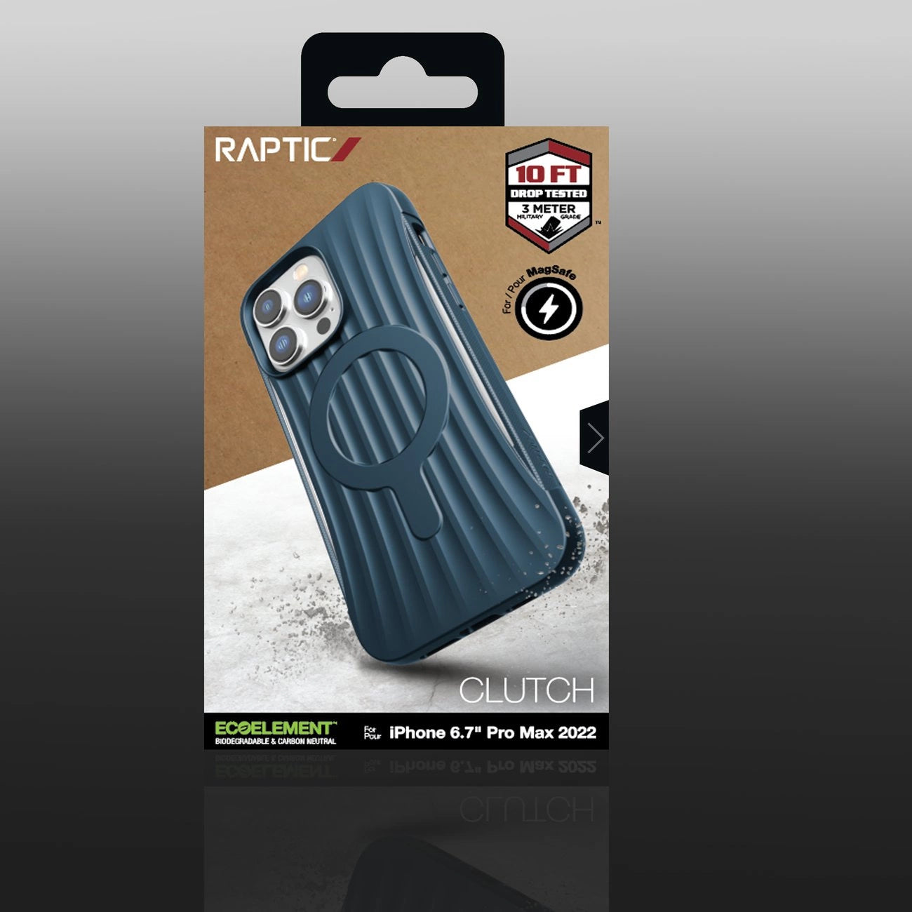 Raptic X-Doria Clutch Case iPhone 14 Pro Max mit MagSafe Rückseite blau