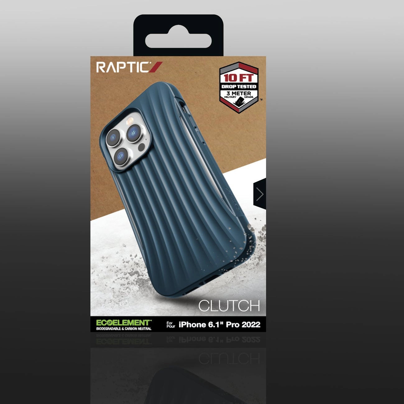Raptic X-Doria Clutch Case iPhone 14 Pro Rückseite blau