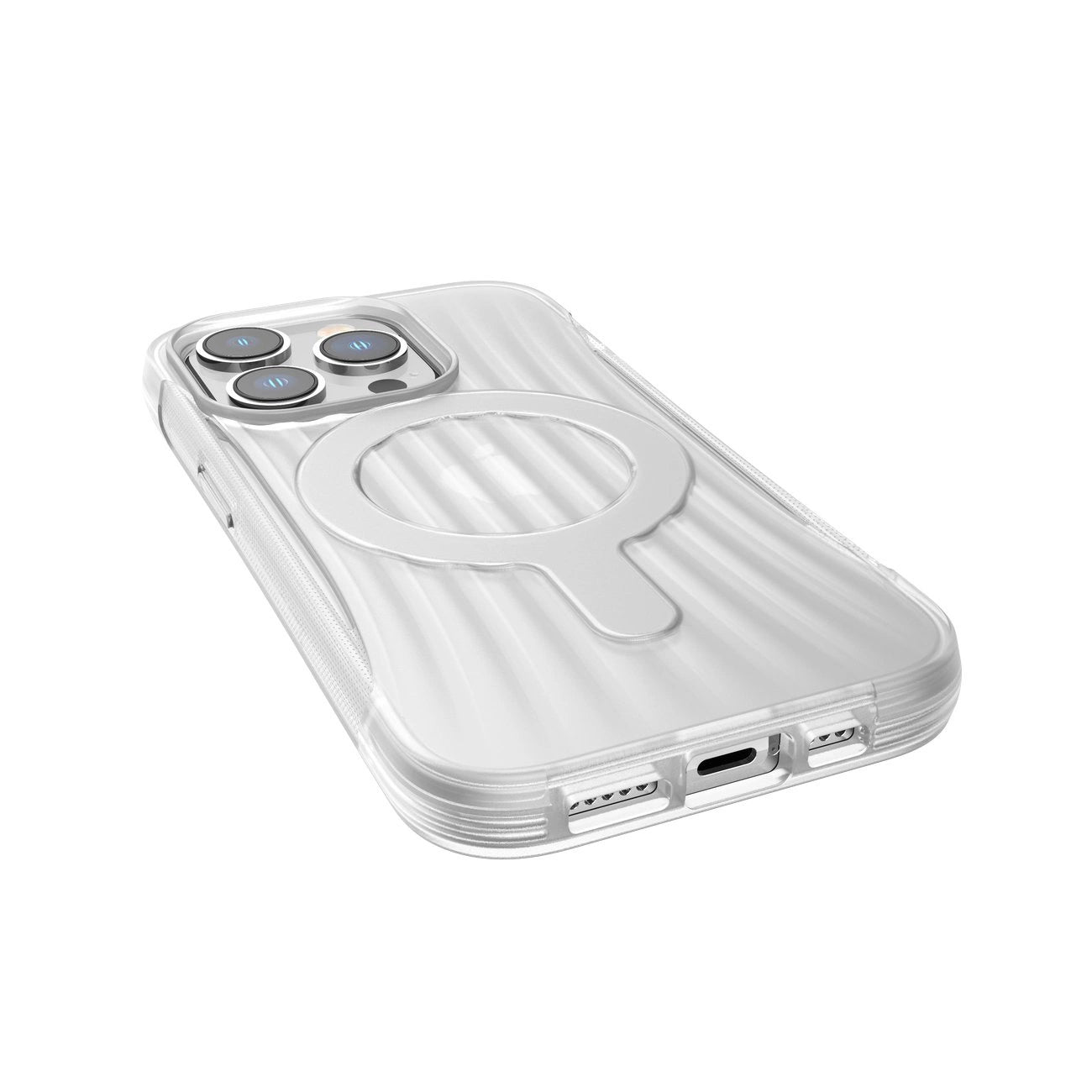 Raptic X-Doria Clutch Case iPhone 14 Pro mit MagSafe Rückseite transparent