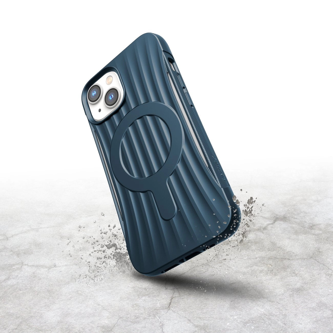 Raptic X-Doria Clutch Case iPhone 14 mit MagSafe Backcover blau