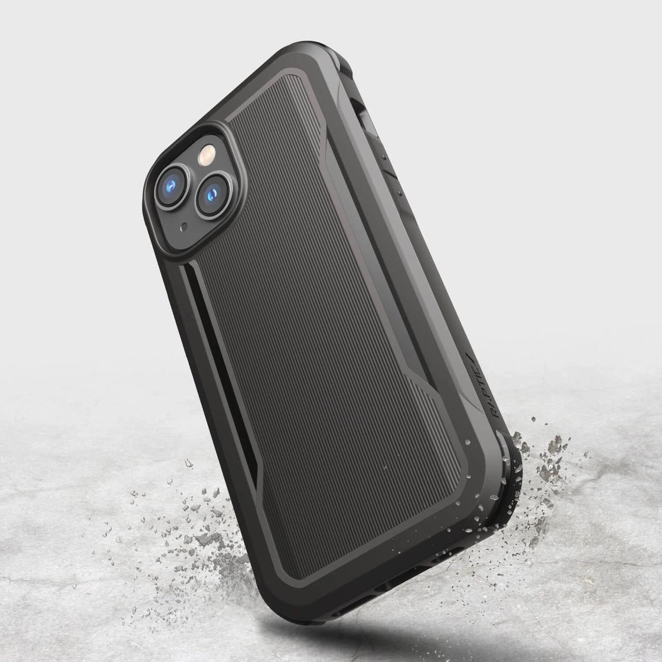 Raptic X-Doria Fort Case iPhone 14 Hülle mit MagSafe gepanzerter Hülle schwarz