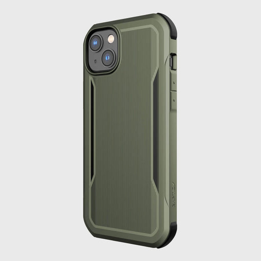 Raptic X-Doria Fort Case iPhone 14 Plus mit gepanzerter MagSafe-Hülle grün