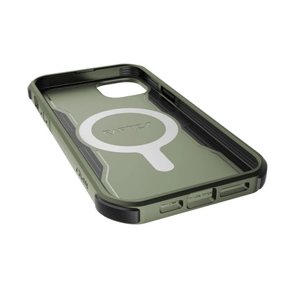 Raptic X-Doria Fort Case iPhone 14 Pro Max mit gepanzerter MagSafe-Hülle grün