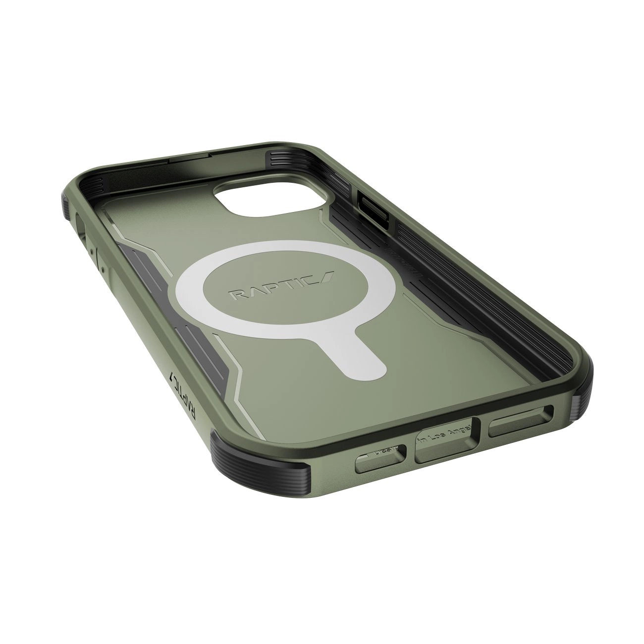 Raptic X-Doria Fort Case iPhone 14 Pro mit gepanzerter MagSafe-Hülle grün