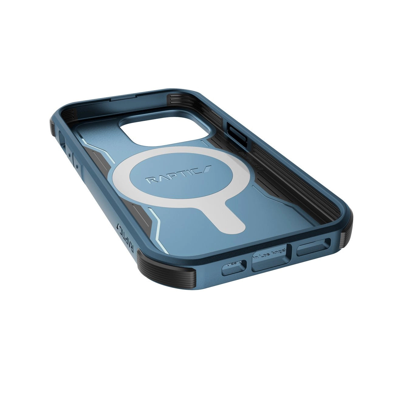 Raptic X-Doria Fort Case iPhone 14 Pro mit gepanzerter blauer MagSafe-Hülle