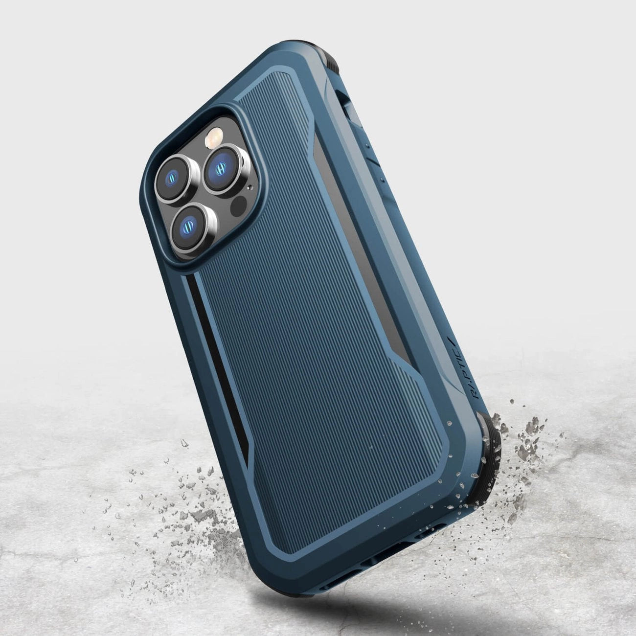 Raptic X-Doria Fort Case iPhone 14 Pro mit gepanzerter blauer MagSafe-Hülle