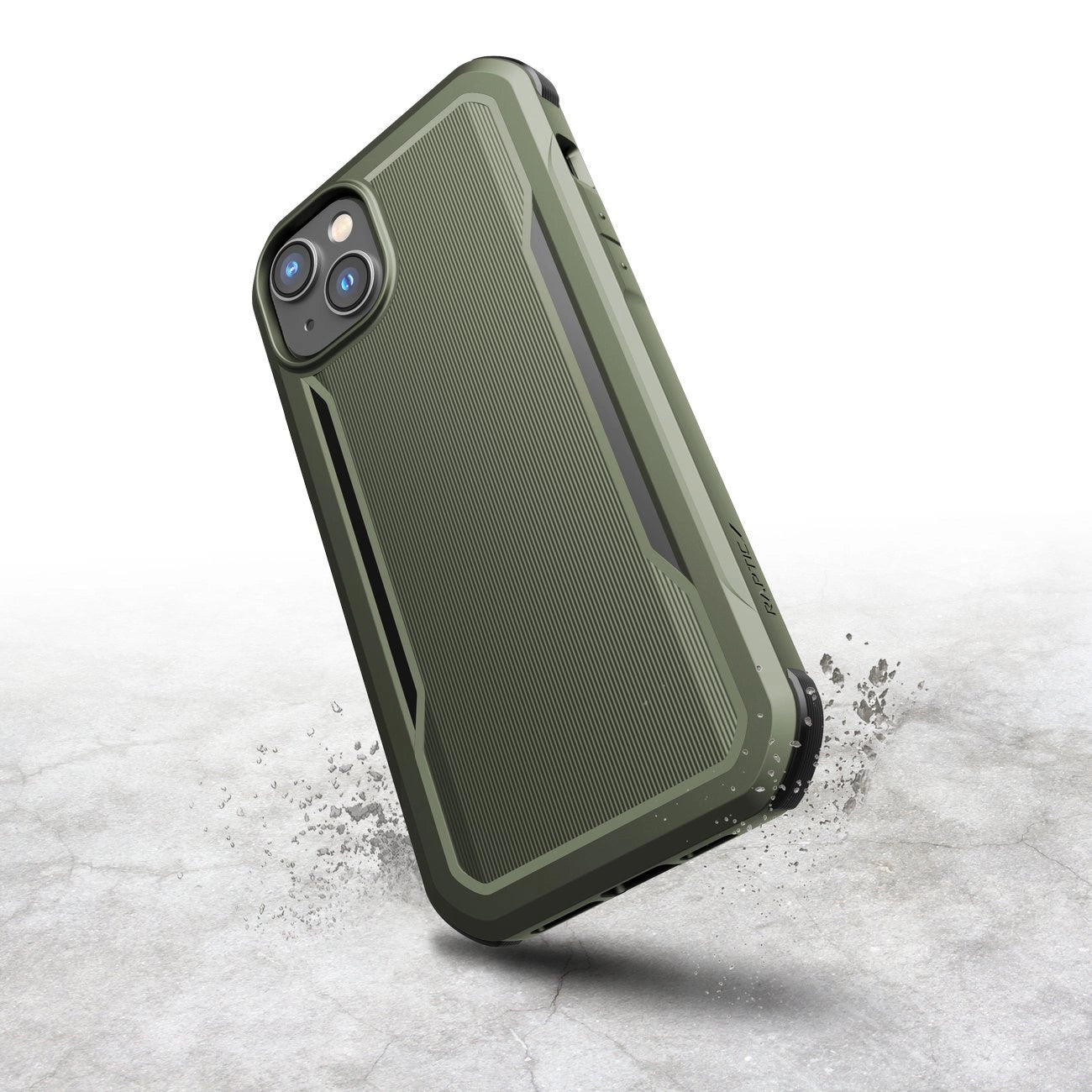 Raptic X-Doria Fort Case iPhone 14 mit MagSafe Panzerhülle grün