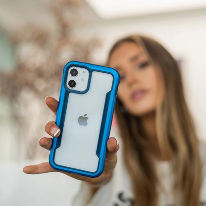 Raptic X-Doria Shield Case iPhone 14 Plus gepanzerte Hülle blau
