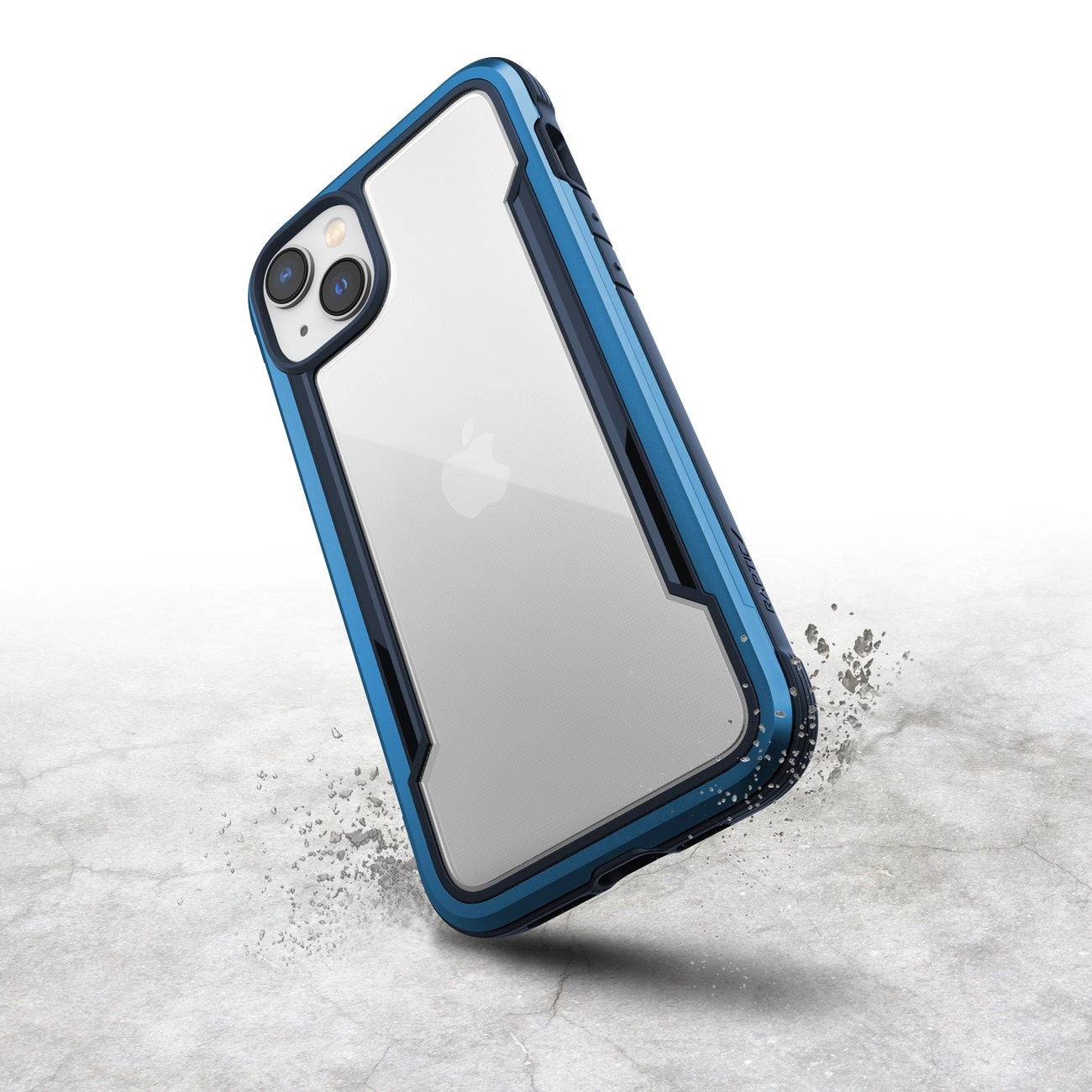 Raptic X-Doria Shield Case iPhone 14 Plus gepanzerte Hülle blau