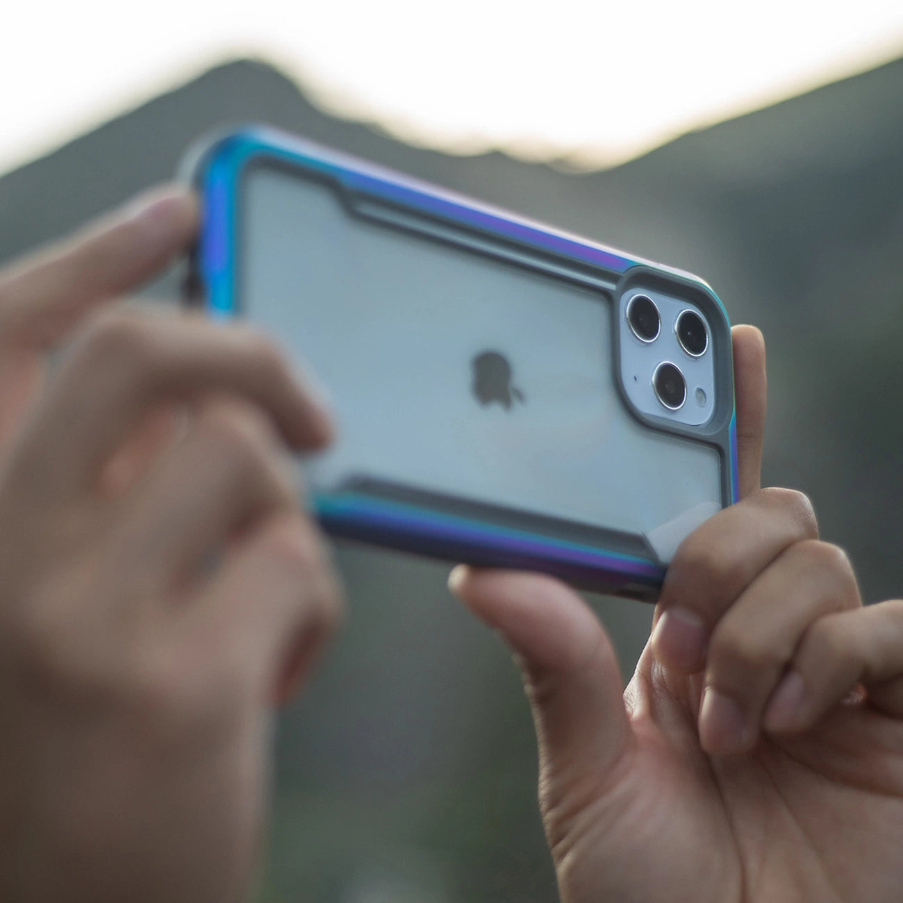 Raptic X-Doria Shield Case iPhone 14 Pro gepanzerte Hülle blau