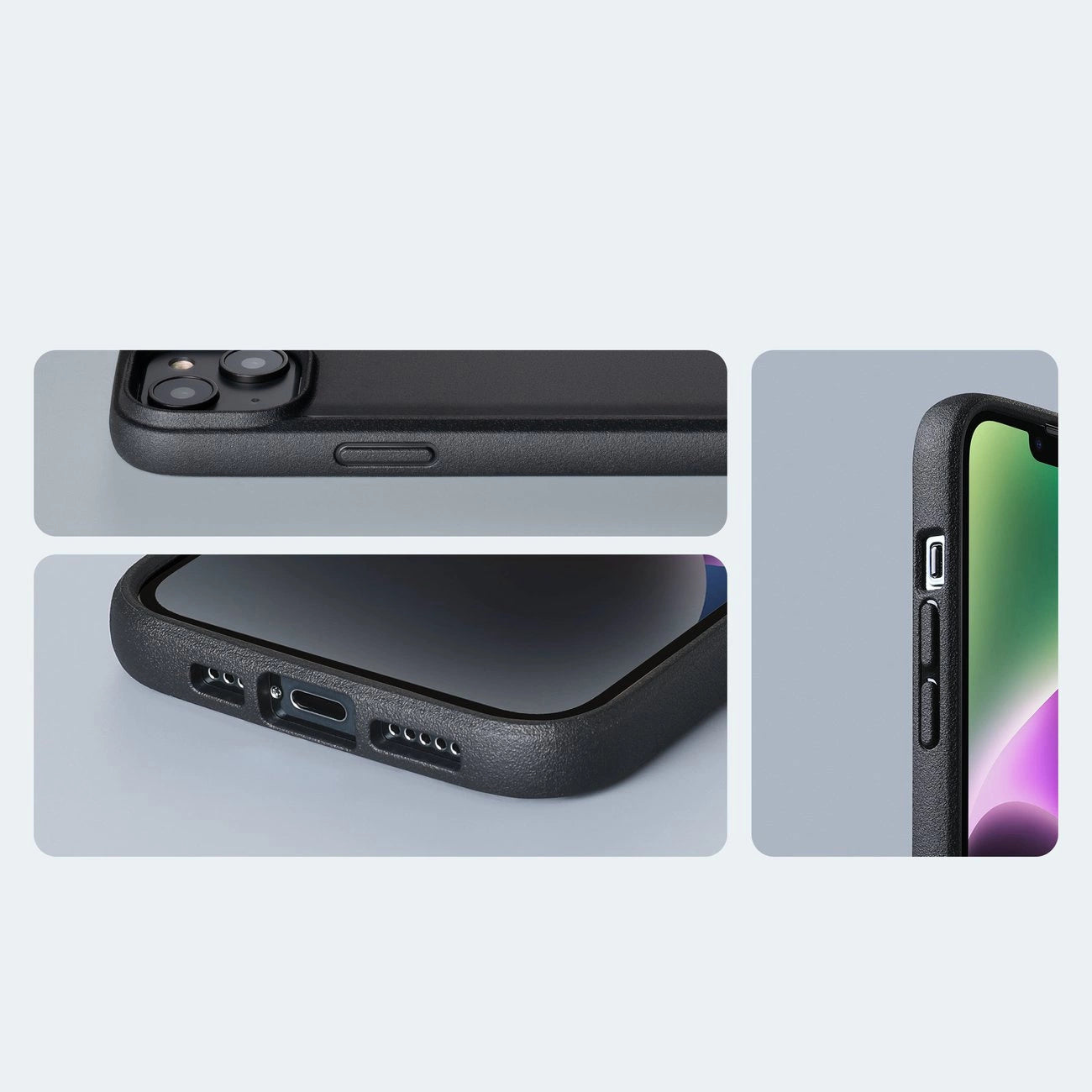 Raptic X-Doria Slim Case iPhone 14 Plus Rückseite schwarz