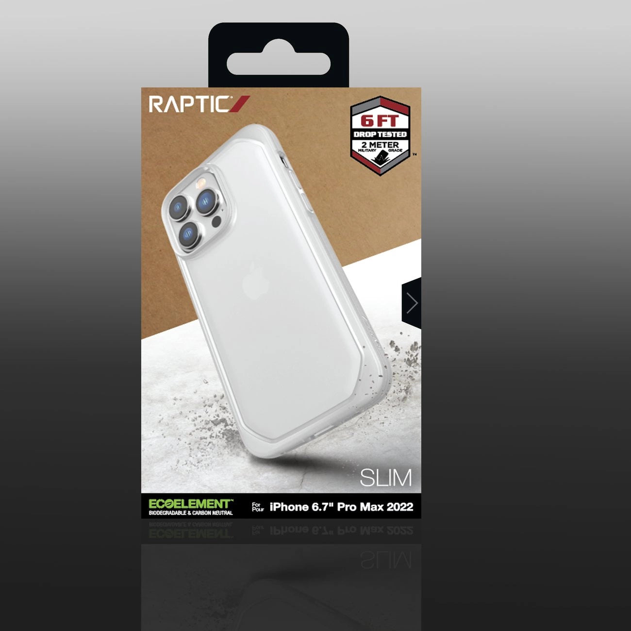 Raptic X-Doria Slim Case iPhone 14 Pro Max Rückseite transparent
