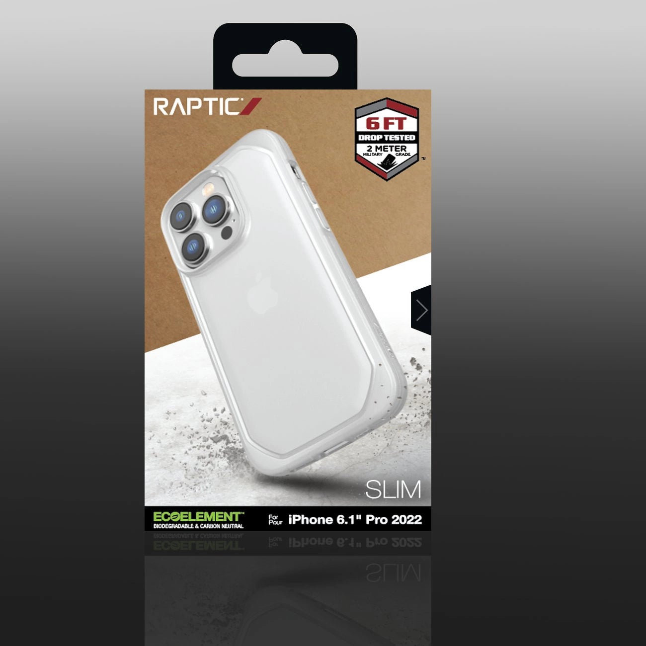 Raptic X-Doria Slim Case iPhone 14 Pro Rückseite klar