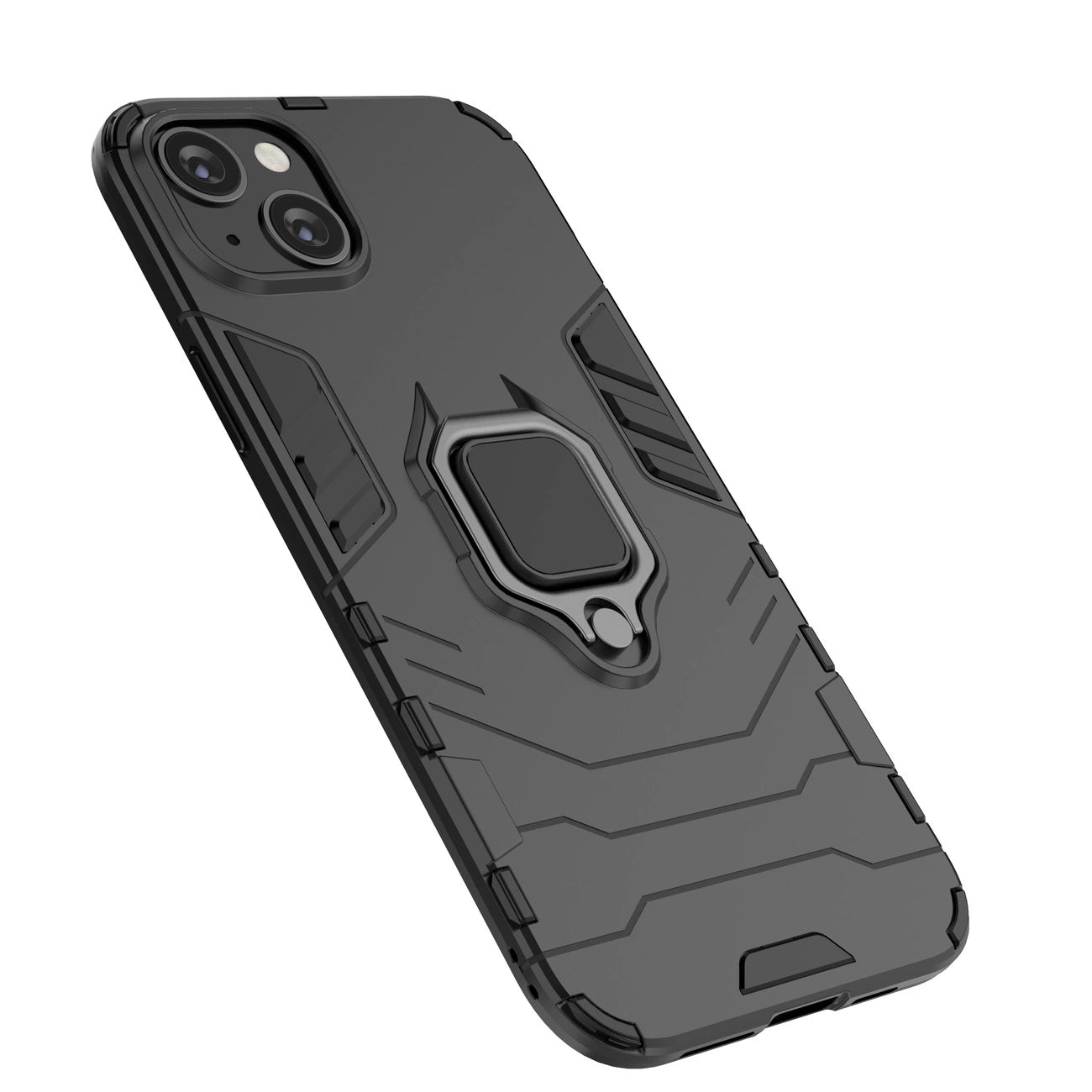 Ring Armor Hülle für iPhone 14 Pro Max gepanzerte Hülle magnetischer Haltering schwarz