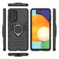 Ring Armor Tough Hybrid Case Cover + Magnethalter für Samsung Galaxy A73 schwarz