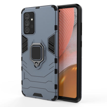 Ring Armor robuste Kickstand TPU/PC Panzer Handyhülle Hard Case für Samsung Galaxy A72 4G blau