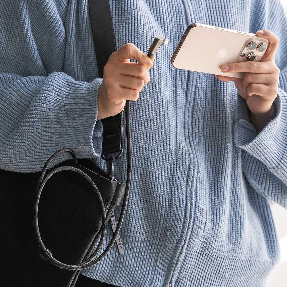 Ringke 3.2 Gen. 2x2 USB-C, PD 3.1 240W 1m abgewinkeltes Kabel - schwarz