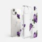 Ringke Fusion Design Armoured Case Cover mit Gelrahmen für iPhone 14 Plus transparent (Purple Rose) (FD637E29)