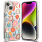 Ringke Fusion Design Armoured Sleeve Cover mit Gelrahmen für iPhone 14 Plus transparent (Floral) (FD637E31)