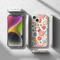 Ringke Fusion Design Armoured Sleeve Cover mit Gelrahmen für iPhone 14 Plus transparent (Floral) (FD637E31)