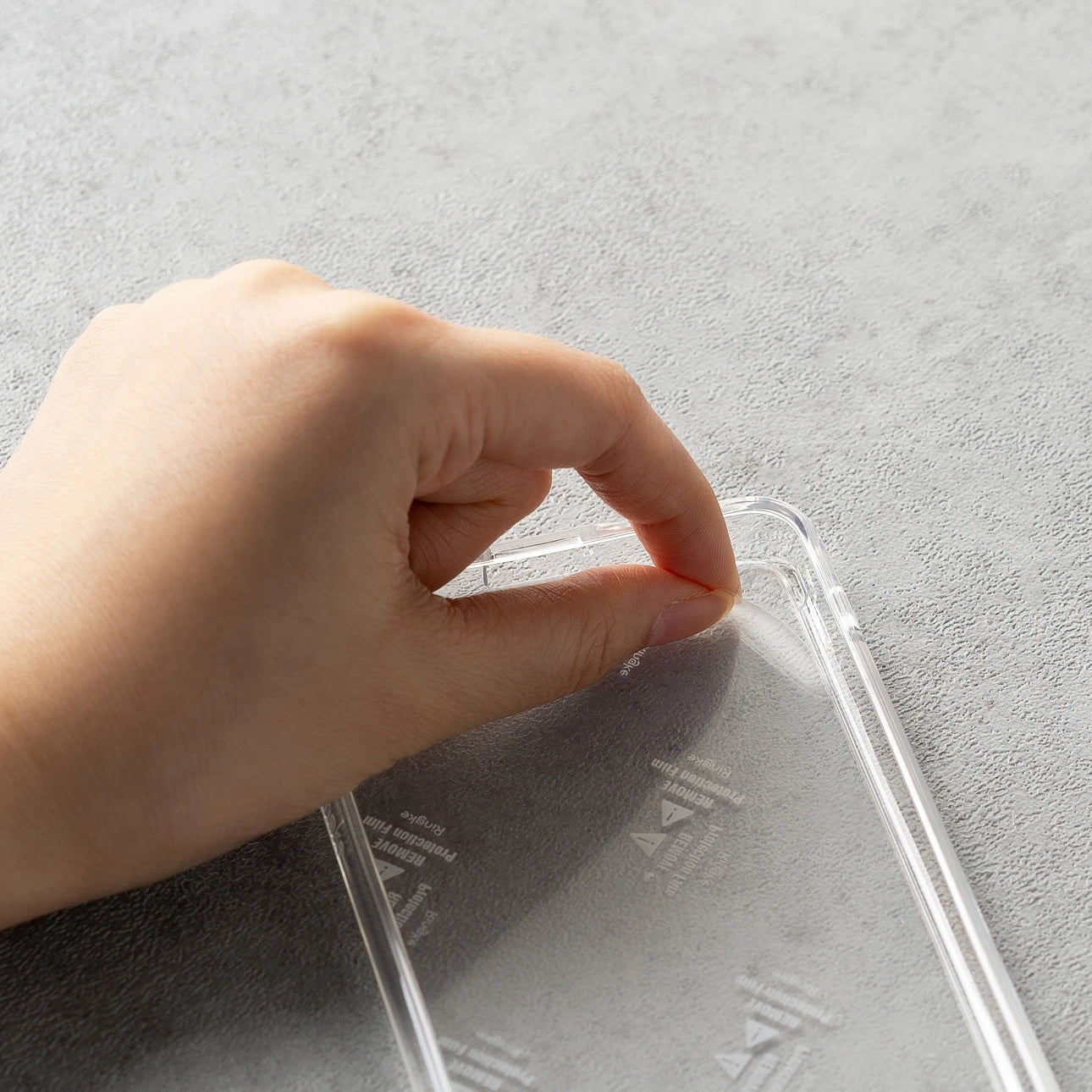 Ringke Fusion Matte Case iPhone 14 Plus Hülle mit Gelrahmen grau