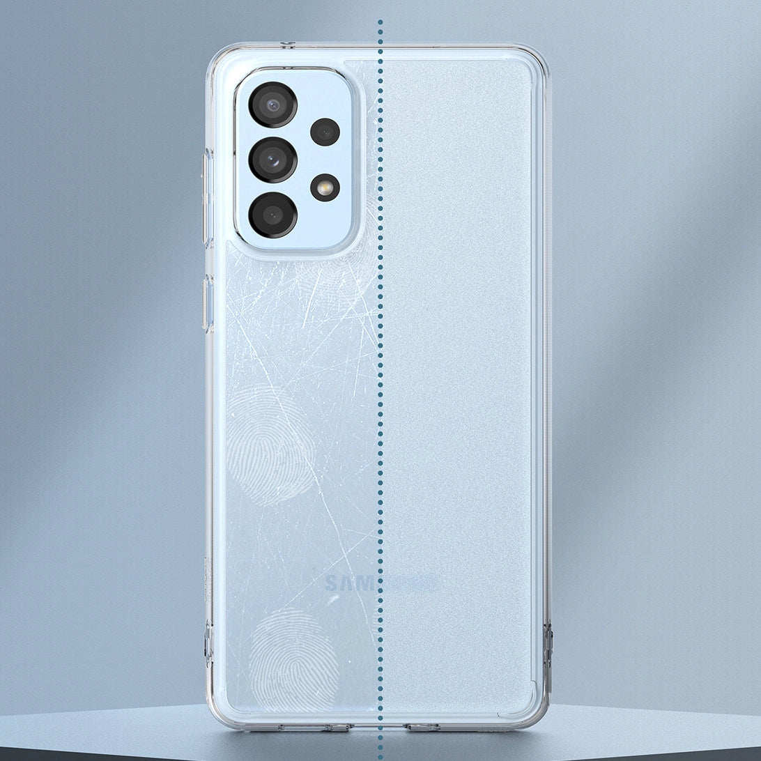 Ringke Fusion Matte TPU-Hülle mit Rahmen für Samsung Galaxy A73 durchscheinend