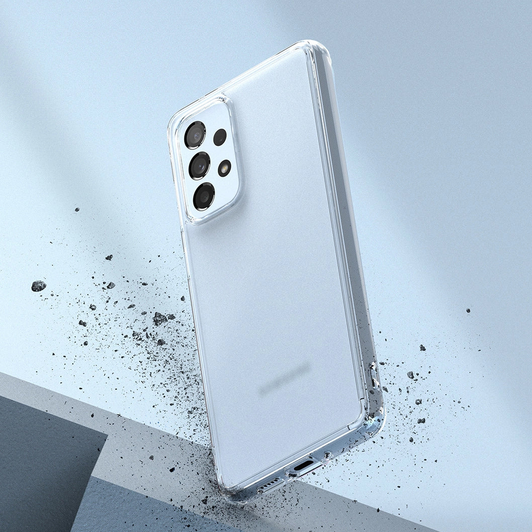 Ringke Fusion Matte TPU-Hülle mit Rahmen für Samsung Galaxy A73 durchscheinend